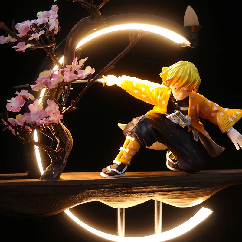 Demon Slayer's: Tanjiro & Nezuko Model With USB Light - Zenitsu B (35cm)
